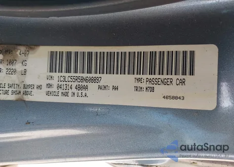 2008 Chrysler Sebring Touring из США, поврежденный, VIN 1C3LC55R58N608897